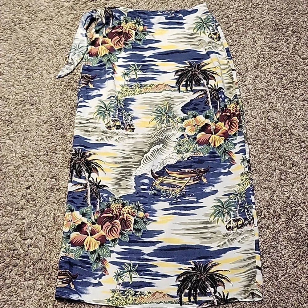 Hilo Hattie Hawaiian Original Tropical Skirt Sarong Small Vacation Luau Vintage - Picture 2 of 11